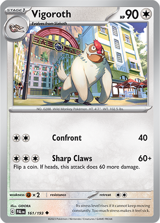 Karta Pokemon 161 193 Vigoroth [Paldea Evolved].JPG