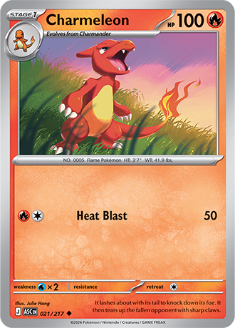 Karta Pokemon 021 217  Charmeleon [Ascended Heroes].JPG