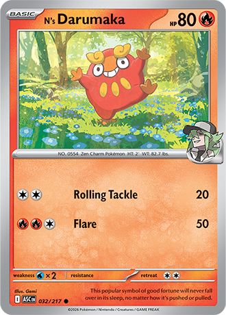 Karta Pokemon 032 217  N's Darumaka [Ascended Heroes].JPG