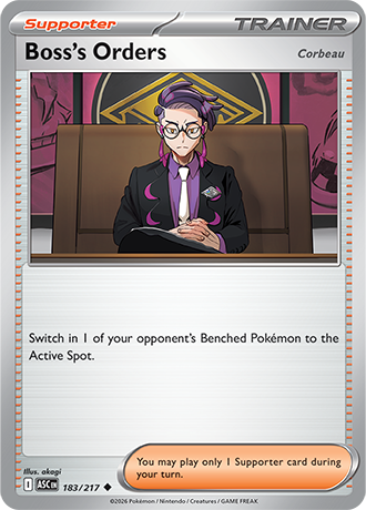 Karta Pokemon 183 217  Boss's Orders [Ascended Heroes].JPG