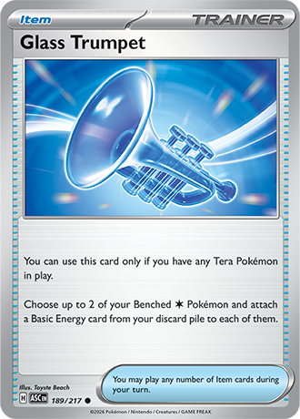 Karta Pokemon 189 217  Glass Trumpet [Ascended Heroes].JPG