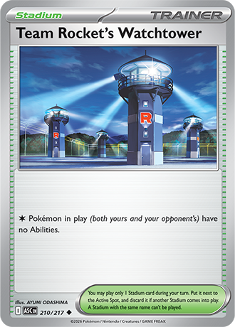 Karta Pokemon 210 217  Team Rocket's Watchtower [Ascended Heroes].JPG