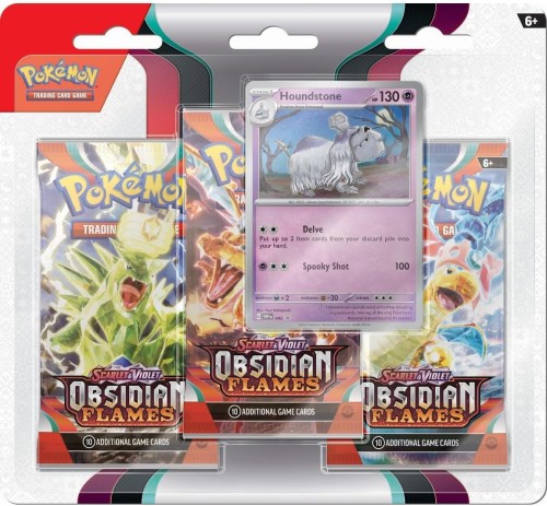Obsidian Flames 3-pack Blister Houndstone (karty Pokemon TCG).jpg