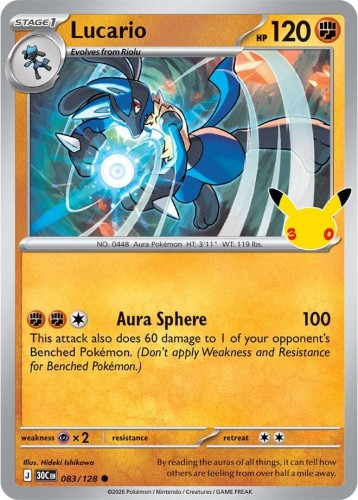 Karta Pokemon 083-128 Lucario [30th Celebration].JPG