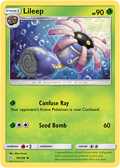 Karta Pokemon 10-236  Lileep [Cosmic Eclipse].JPG