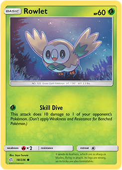 Karta Pokemon 18-236  Rowlet [Cosmic Eclipse].JPG
