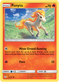 Karta Pokemon 23-236  Ponyta [Cosmic Eclipse].JPG