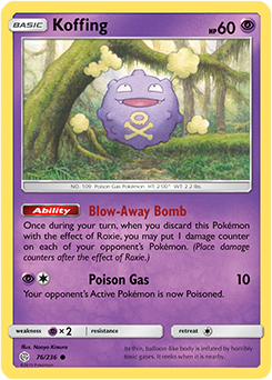 Karta Pokemon 76-236  Koffing [Cosmic Eclipse].JPG