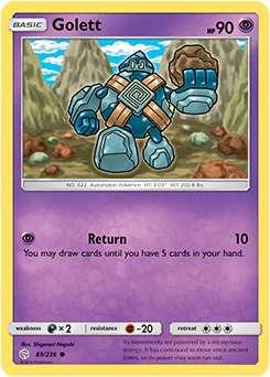 Karta Pokemon 89-236  Golett [Cosmic Eclipse].JPG