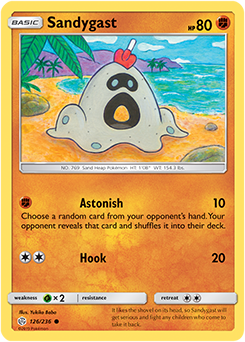 Karta Pokemon 126-236  Sandygast [Cosmic Eclipse].JPG