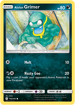 Karta Pokemon 130-236  Alolan Grimer [Cosmic Eclipse].JPG