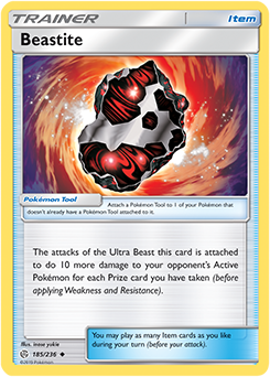 Karta Pokemon 185-236  Beastite [Cosmic Eclipse].JPG