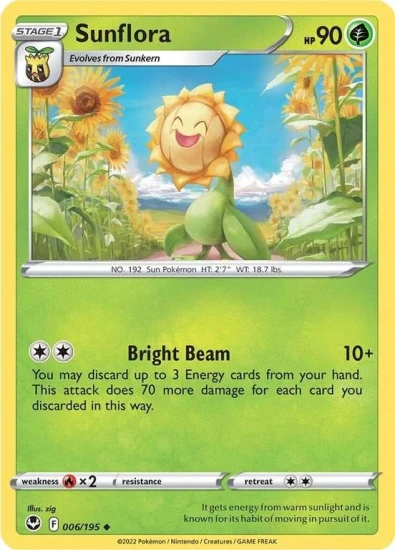 Karta Pokemon 006-236  Sunflora [Silver Tempest].JPG