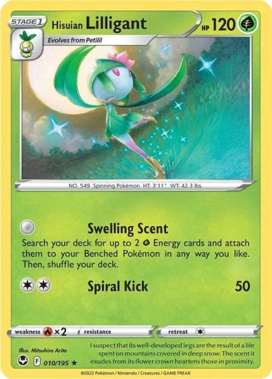 Karta Pokemon 010-236  Hisuian Lilligant [Silver Tempest].JPG