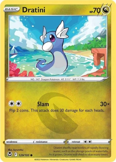 Karta Pokemon 129-236  Dratini [Silver Tempest].JPG