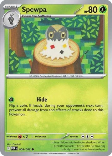 Karta Pokemon 008-088  Spewpa [Perfect Order].JPG