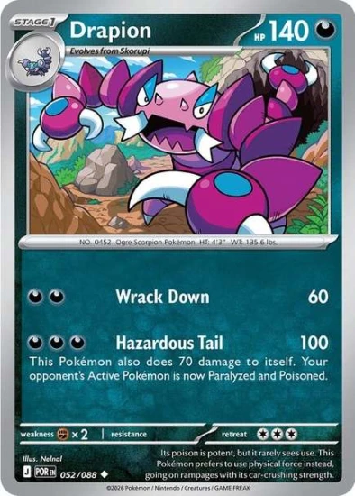 Karta Pokemon 052-088  Drapion [Perfect Order].JPG